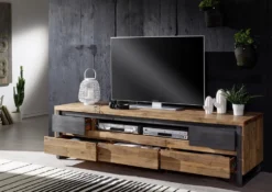 TV Board I 190cm 'Genua' Akazie gebürstet