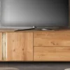 TV Board inkl. Beleuchtung 200x55cm 'Sienna' Wildeiche geölt