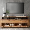 TV Board mit Aufsatz 179x63cm "Savona" Wildeiche geölt