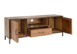 TV Board 150x56cm 'Compton' recyceltes Altholz & Eisen vintage