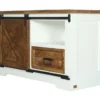 TV Board 105x63cm 'Country' Akazie weiß & braun
