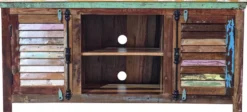 TV Board 152x69cm 'Hawkins' recyceltes Altholz mehrfarbig lackiert