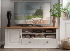 TV Board 178x67cm "Jale" Kiefer & Eiche massiv WZ-0622