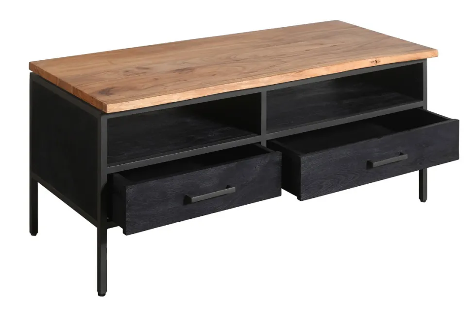 TV Board 127x58cm "Kuba" Akazie mit Baumkante