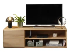 TV Board 149x47cm "Messina" Kernbuche massiv AV