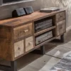 TV Board 134x55cm 'Metro' Altholz & Eisen