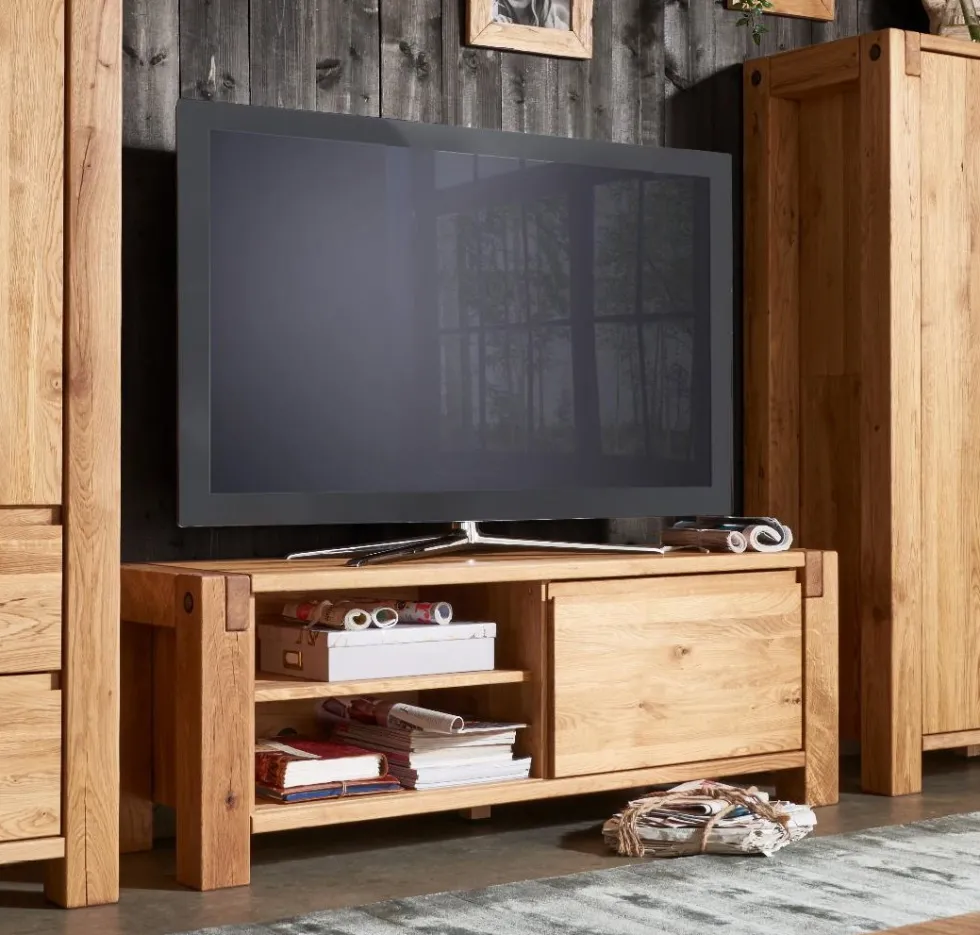 TV Board 139x50cm 'Palermo' Eiche massiv geölt
