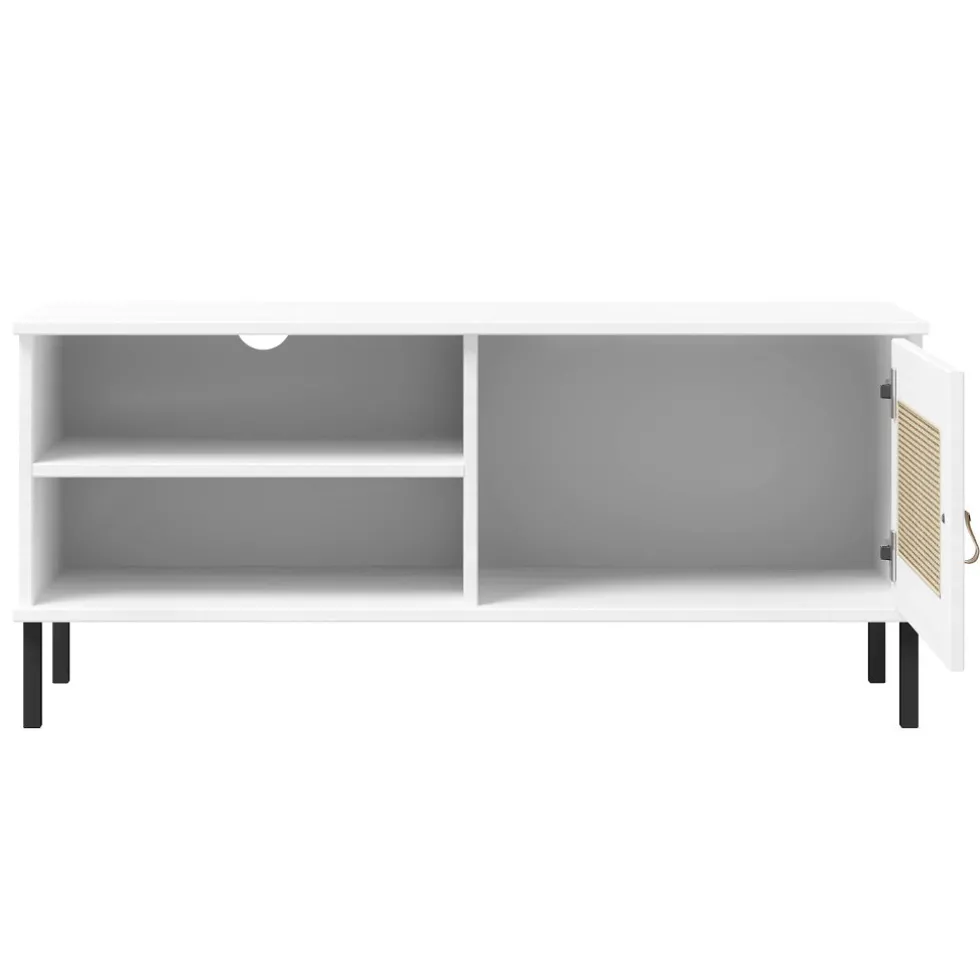 TV Board 105x47cm 'Seattle' Kiefer massiv weiß