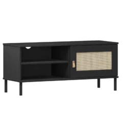 TV Board 105x47cm 'Seattle' Kiefer massiv schwarz