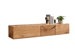 TV Board zum hängen 170cm "Belfast" Wildeiche massiv