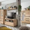 TV Board zum hängen 215x44cm "Bergamo" Wildeiche geölt WZ-0159