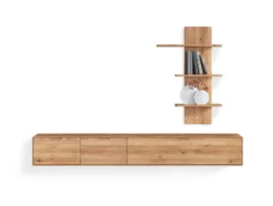 TV Kombination I 220cm "Kent" Wildeiche massiv
