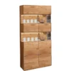 Vitrine 100x202cm "Belfast" Wildeiche massiv