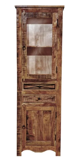 Vitrine 60x190cm "Cordoba"' Akazie massiv lackiert