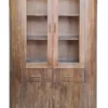 Vitrine 125x186cm "Valencia"' Mango braun lackiert