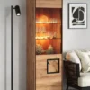 Vitrine 60x203cm "Zarah" Wildeiche geölt Linksanschlag