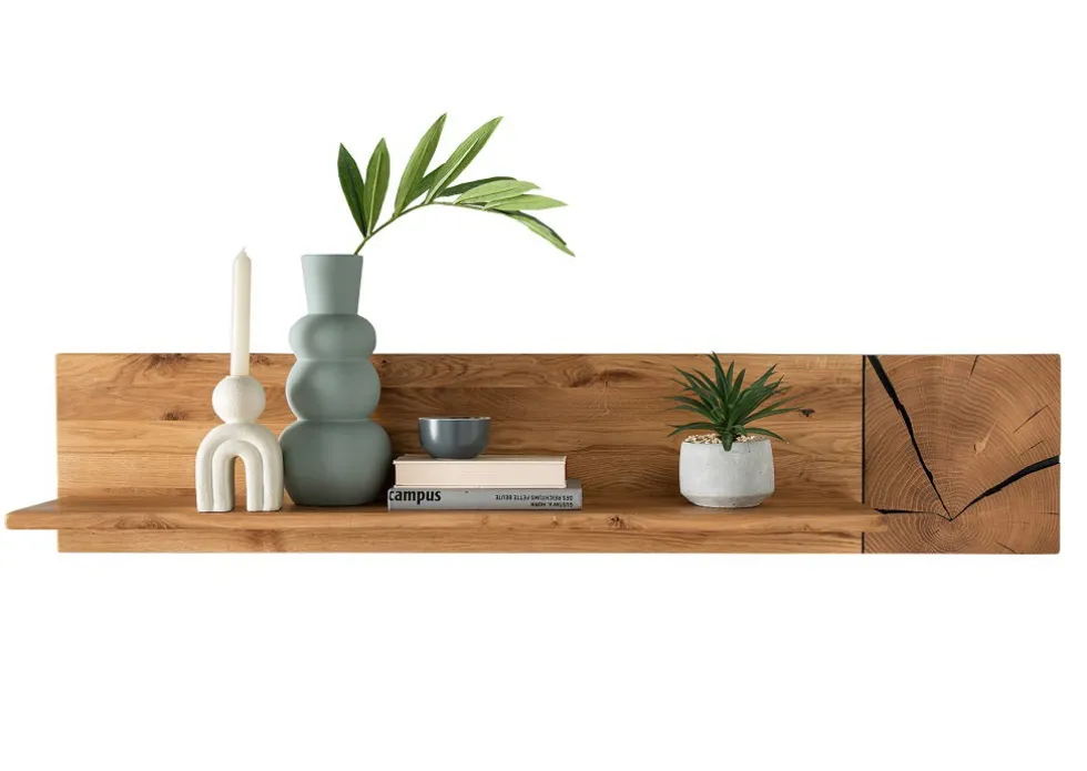 Wandboard 124cm 'Danzig II' Wildeiche massiv