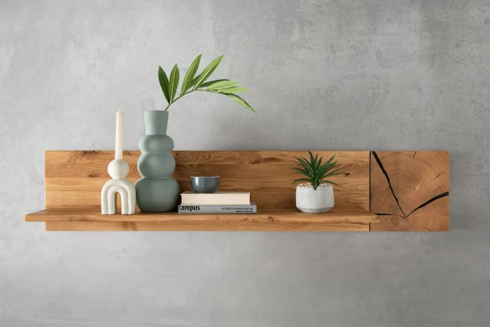 Wandboard 124cm 'Danzig II' Wildeiche massiv