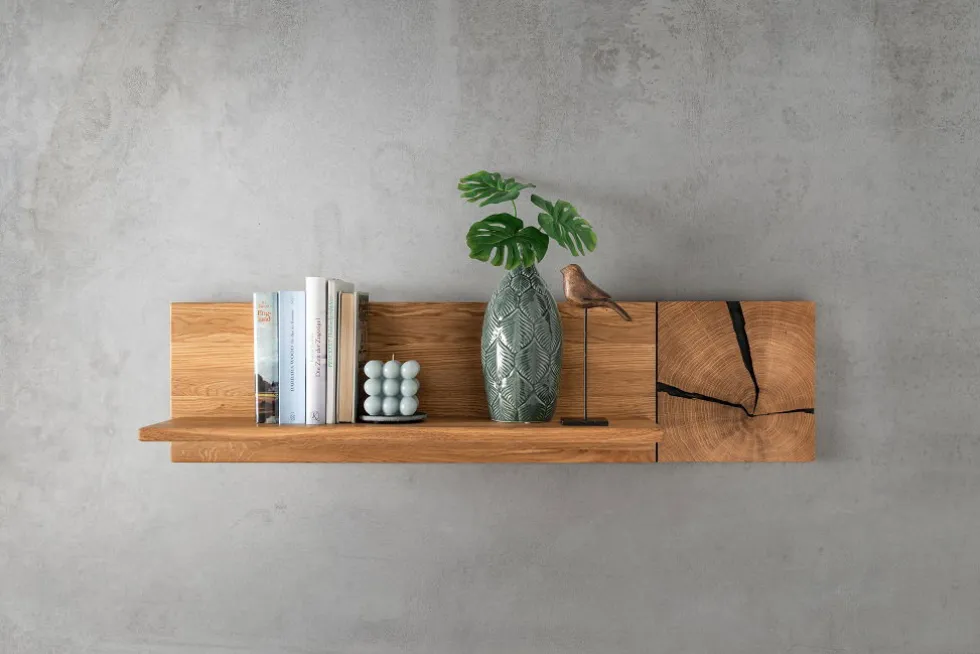 Wandboard 99cm 'Danzig II' Wildeiche massiv