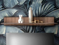 Wandboard 140cm "Lugano" Kernbuche massiv Tabak geölt