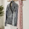 Wandgarderobe 70cm 'Bayreuth' Wildeiche massiv