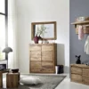 Wandgarderobe 80cm "Indian Sunset" Sheesham