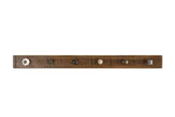 Wandgarderobe 90cm 'Metro' Altholz & Eisen
