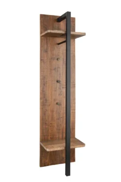 Wandgarderobe 50x200cm 'Metro' Altholz & Eisen