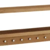Wandgarderobe 83x36cm 'Scandi' Wildeiche massiv