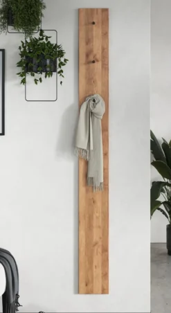 Wandgarderobe 20x190cm "Zarah" Wildeiche geölt