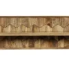 Wandregal 140cm 'Kalani' Mango massiv natur lackiert