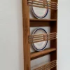 Wandregal 41x96cm "Linea" Teakholz massiv natur
