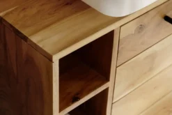Waschbeckenunterschrank 80x60cm 'Albany' Akazie massiv lackiert