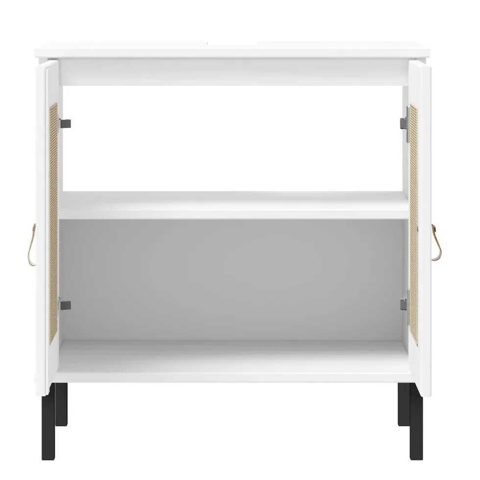 Waschbeckenunterschrank 62x65cm 'Seattle' Kiefer massiv weiß