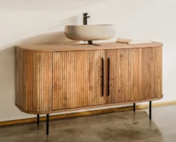 Waschbeckenunterschrank 145x65cm 'Atlantic' Akazie massiv