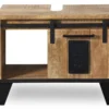 Waschbeckenunterschrank 75x62cm 'Lena' Mango & Eisen
