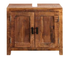 Waschbeckenunterschrank 67x60cm 'Austin' Akazie massiv lackiert
