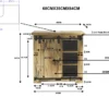 Waschbeckenunterschrank 68x64cm 'Railroad' Mango & Eisen