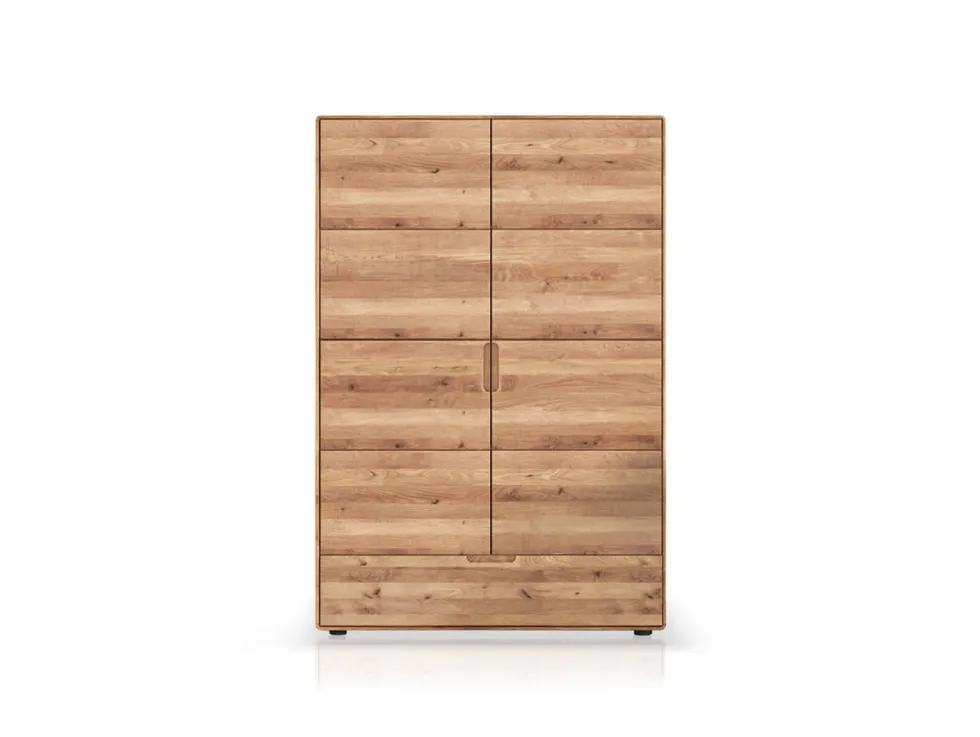 Wäscheschrank 100x155cm "Kent" Wildeiche massiv