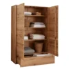 Wäscheschrank 100x155cm "Messina" Wildeiche massiv
